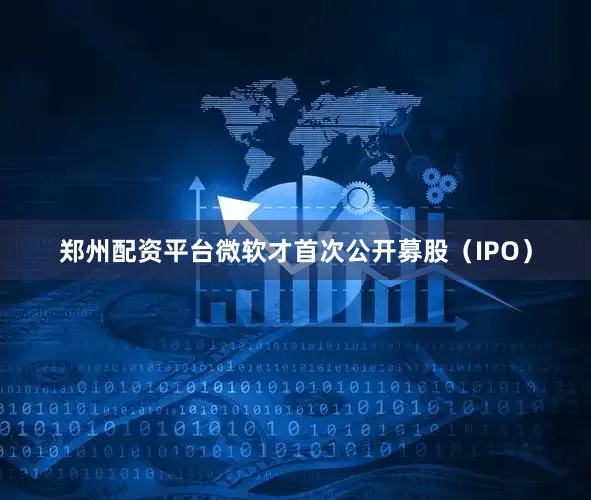郑州配资平台微软才首次公开募股（IPO）
